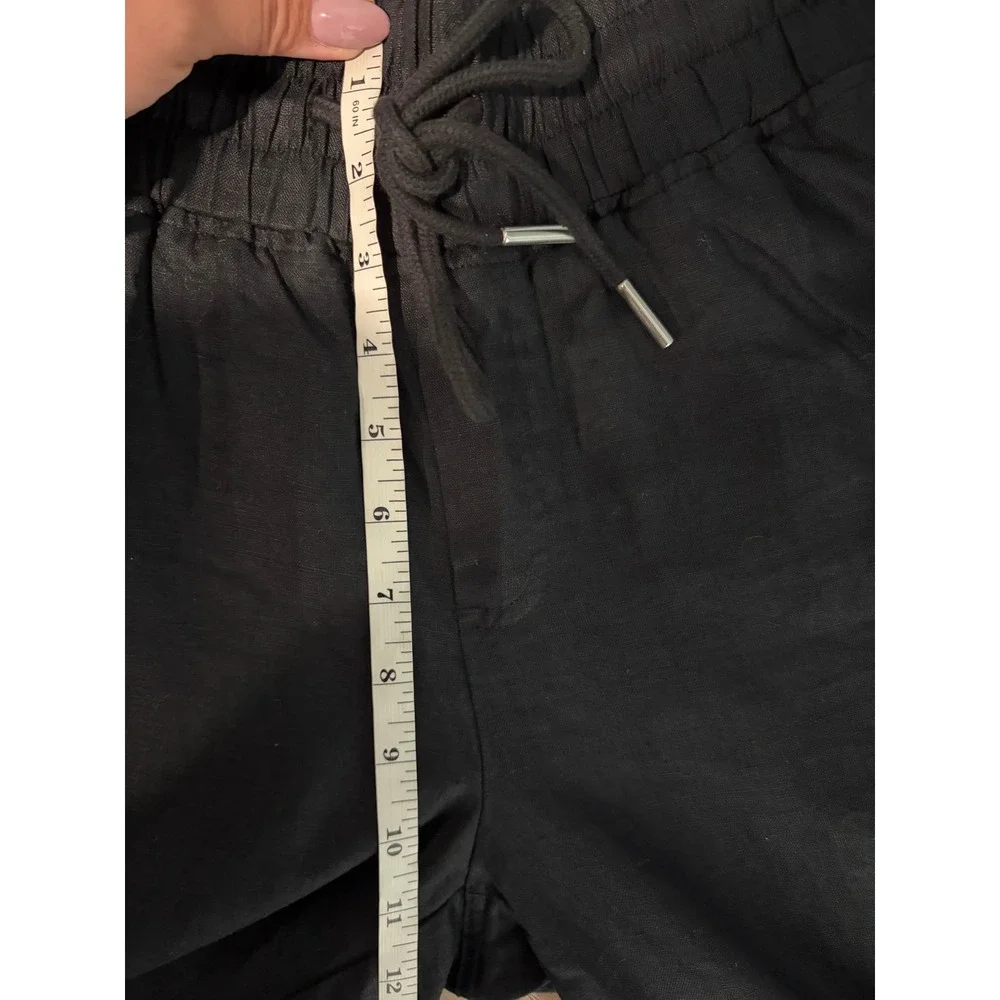 Quince 100% European Linen Wide Leg Pants XS Pull On High Rise Minimalist Lux